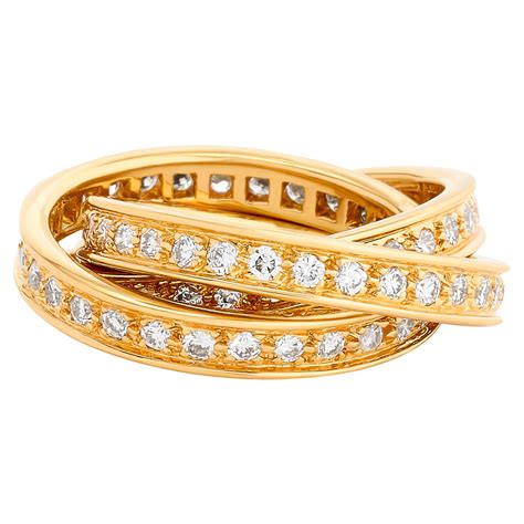 cartier three gold ring|cartier trinity ring dupe.